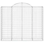 vidaXL 3146387 Arched Gabion Baskets 6 Pcs 200x50x160/180cm Galvanised Iron vidaXL 3146387 Arched Gabion Baskets 6 Pcs 200x50x160/180cm Galvanised Iron