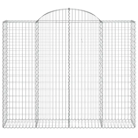 vidaXL 3146387 Arched Gabion Baskets 6 Pcs 200x50x160/180cm Galvanised Iron vidaXL 3146387 Arched Gabion Baskets 6 Pcs 200x50x160/180cm Galvanised Iron