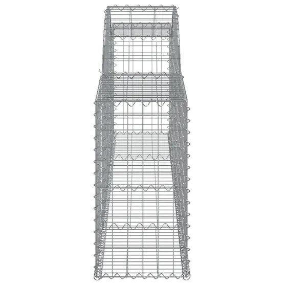 vidaXL 3146485 Arched Gabion Baskets 2 Pcs 300x30x60/80cm Galvanised Iron vidaXL 3146485 Arched Gabion Baskets 2 Pcs 300x30x60/80cm Galvanised Iron