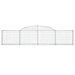 vidaXL 3146490 Arched Gabion Baskets 7 Pcs 300x30x60/80cm Galvanised Iron vidaXL 3146490 Arched Gabion Baskets 7 Pcs 300x30x60/80cm Galvanised Iron