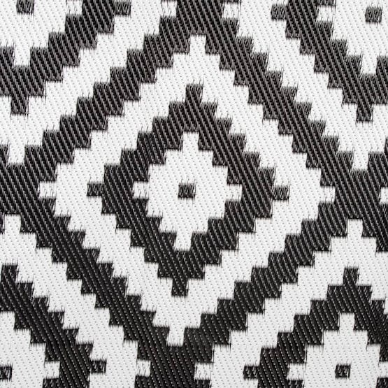 Bo-camp 428634 Outdoor Rug "chill Mat Lewisham M" 2x1.8 M Black And White Bo-camp 428634 Outdoor Rug "chill Mat Lewisham M" 2x1.8 M Black And White