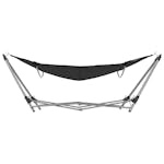 vidaXL 44365 Hammock With Foldable Stand Black vidaXL 44365 Hammock With Foldable Stand Black