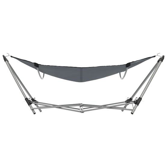 vidaXL 44366 Hammock With Foldable Stand Grey vidaXL 44366 Hammock With Foldable Stand Grey