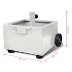 vidaXL 40908 Outdoor Umbrella Stand Plant Pot White vidaXL 40908 Outdoor Umbrella Stand Plant Pot White