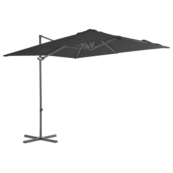 vidaXL 44626 Cantilever Umbrella With Steel Pole Anthracite 250x250cm vidaXL 44626 Cantilever Umbrella With Steel Pole Anthracite 250x250cm
