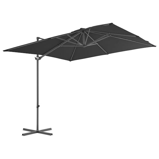 vidaXL 44626 Cantilever Umbrella With Steel Pole Anthracite 250x250cm vidaXL 44626 Cantilever Umbrella With Steel Pole Anthracite 250x250cm
