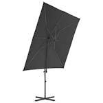 vidaXL 276337 Outdoor Umbrella With Portable Base Anthracite vidaXL 276337 Outdoor Umbrella With Portable Base Anthracite