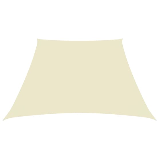 vidaXL 135243 Sunshade Sail Oxford Fabric Trapezium 3/5x4 M Cream vidaXL 135243 Sunshade Sail Oxford Fabric Trapezium 3/5x4 M Cream