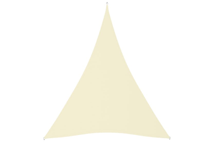 vidaXL 135237 Sunshade Sail Oxford Fabric Triangular 5x7x7 M Cream vidaXL 135237 Sunshade Sail Oxford Fabric Triangular 5x7x7 M Cream
