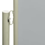 vidaXL 317926 Patio Retractable Side Awning 160x500cm Grey vidaXL 317926 Patio Retractable Side Awning 160x500cm Grey