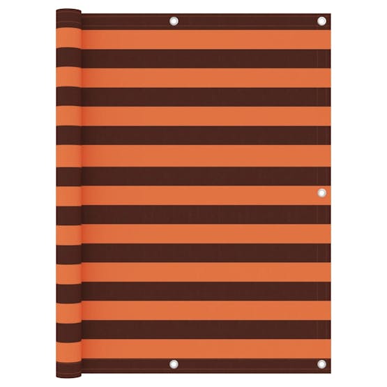 vidaXL 134934 Balcony Screen Orange And Brown 120x500cm Oxford Fabric vidaXL 134934 Balcony Screen Orange And Brown 120x500cm Oxford Fabric