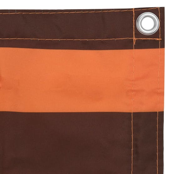 vidaXL 134934 Balcony Screen Orange And Brown 120x500cm Oxford Fabric vidaXL 134934 Balcony Screen Orange And Brown 120x500cm Oxford Fabric