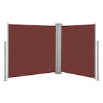 vidaXL 48451 Retractable Side Awning Brown 120x600cm vidaXL 48451 Retractable Side Awning Brown 120x600cm