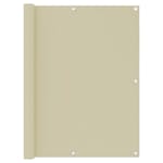 vidaXL 134957 Balcony Screen Cream 120x400cm Oxford Fabric vidaXL 134957 Balcony Screen Cream 120x400cm Oxford Fabric