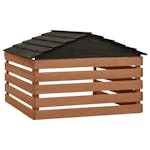 vidaXL 315301 Robotic Lawn Mower Garage Black And Brown 78x74x54cm Firwood vidaXL 315301 Robotic Lawn Mower Garage Black And Brown 78x74x54cm Firwood