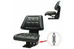 vidaXL 142316 Tractor Seat With Suspension Black vidaXL 142316 Tractor Seat With Suspension Black
