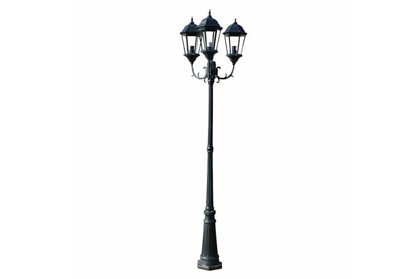 Vidaxl Garden Light Post 3-arms 230 Cm Dark Green/black Aluminium Vidaxl Garden Light Post 3-arms 230 Cm Dark Green/black Aluminium