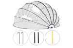 vidaXL 92798 Pool Dome 559x275cm vidaXL 92798 Pool Dome 559x275cm