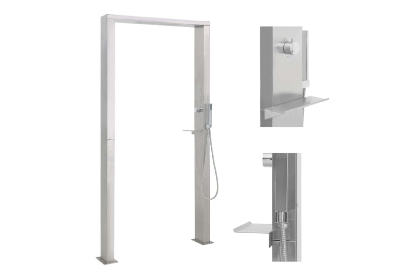 vidaXL 48201 Outdoor Shower Stainless Steel Double Jets vidaXL 48201 Outdoor Shower Stainless Steel Double Jets