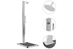 vidaXL 3051286 Outdoor Shower With Tray Wpc Stainless Steel vidaXL 3051286 Outdoor Shower With Tray Wpc Stainless Steel