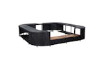 vidaXL 46073 Square Spa Surround Black 268 X 268 X 55cm Poly Rattan vidaXL 46073 Square Spa Surround Black 268 X 268 X 55cm Poly Rattan