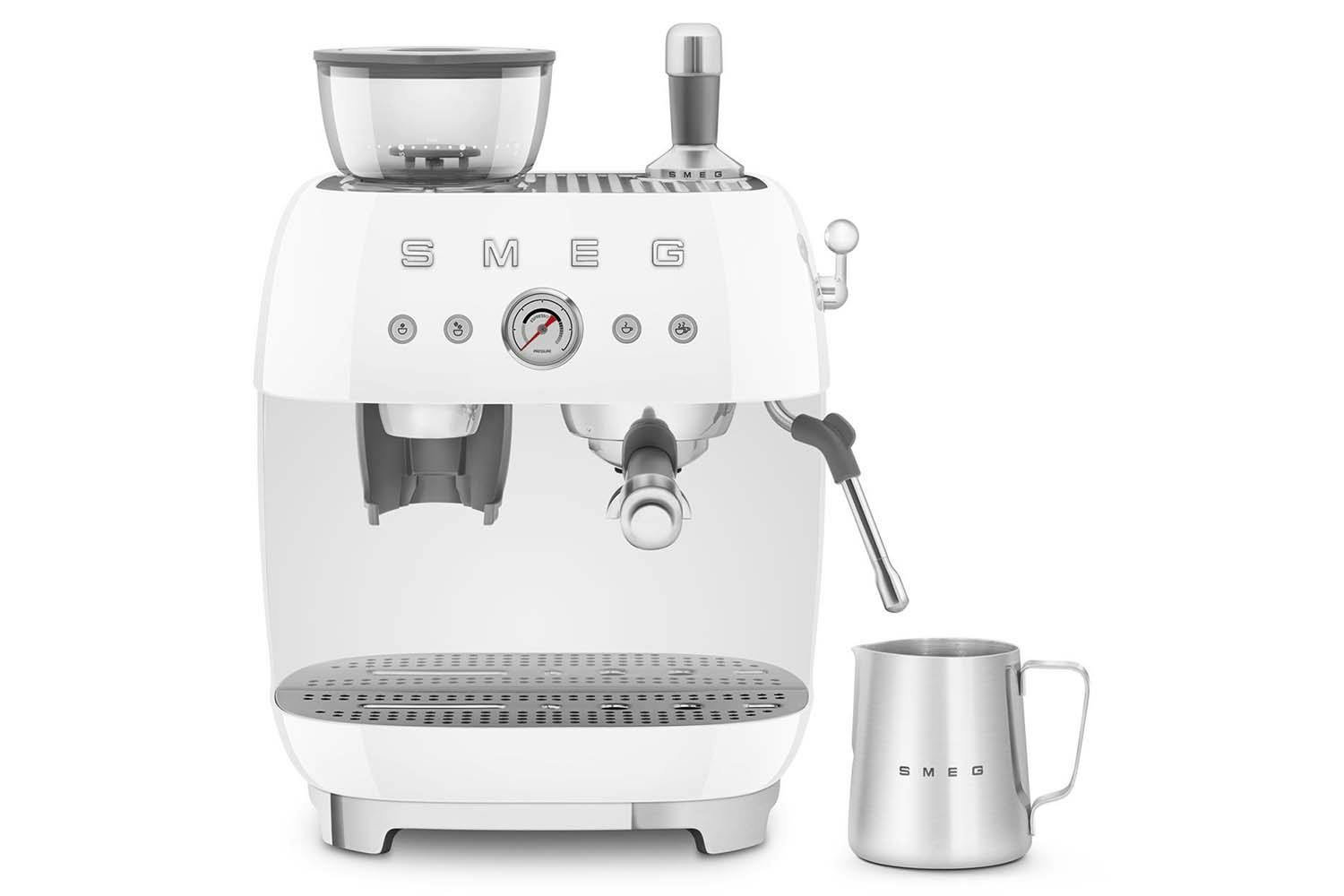 Smeg 50's Style Bean to Cup Espresso Coffee Machine | EGF03WHUK | White