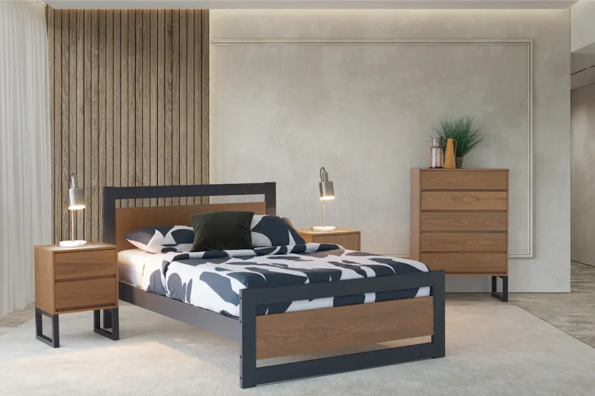 Alexis Chest Of Drawer | 5 Drawer | Ash/Charcoal Alexis Chest Of Drawer | 5 Drawer | Ash/Charcoal