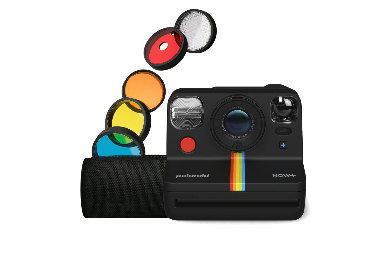 Polaroid Now+ Generation 2 i-Type Instant Camera + 5 lens filters | Black