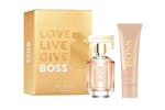 Hugo Boss the Scent for Her Gift Set Eau De Parfum 30ml with Body Lotion | 50ml Hugo Boss the Scent for Her Gift Set Eau De Parfum 30ml with Body Lotion | 50ml