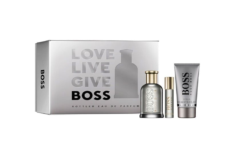 Hugo Boss Bottled Gift Set Eau De Parfum 100ml with Shower Gel 100ml and Eau De Parfum 10ml Hugo Boss Bottled Gift Set Eau De Parfum 100ml with Shower Gel 100ml and Eau De Parfum 10ml