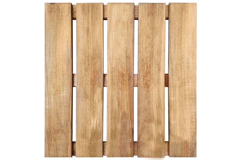 vidaXL 276434 12 Pcs Decking Tiles 50x50cm Wood Brown vidaXL 276434 12 Pcs Decking Tiles 50x50cm Wood Brown
