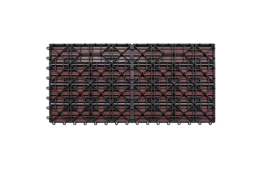 vidaXL 49055 Wpc Tiles 60x30cm 6 Pcs 1m2 Brown vidaXL 49055 Wpc Tiles 60x30cm 6 Pcs 1m2 Brown