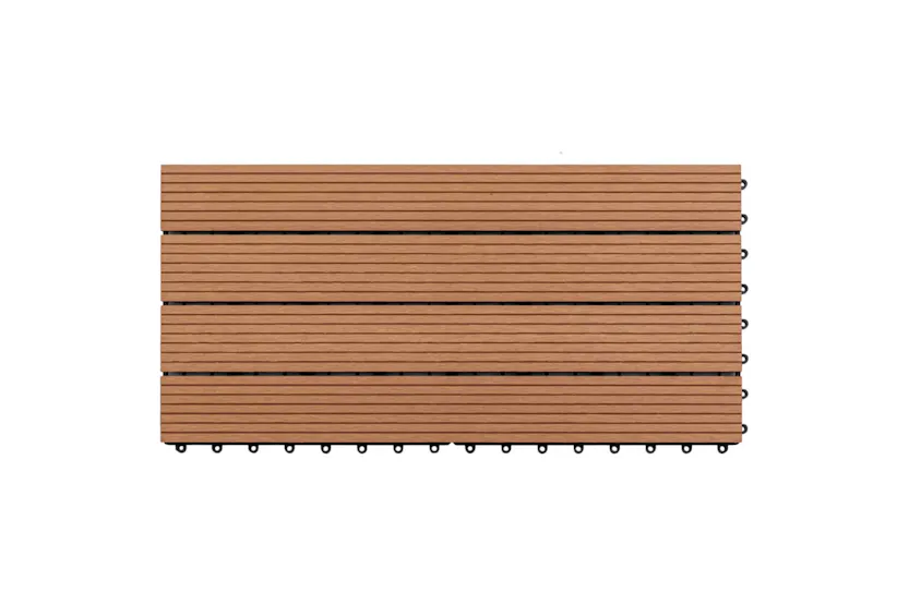 vidaXL 49055 Wpc Tiles 60x30cm 6 Pcs 1m2 Brown vidaXL 49055 Wpc Tiles 60x30cm 6 Pcs 1m2 Brown