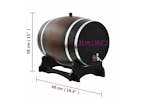 vidaXL 50685 35L Wine Barrel with Tap Solid Pinewood vidaXL 50685 35L Wine Barrel with Tap Solid Pinewood