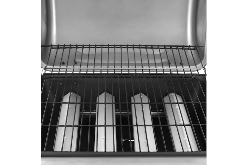 vidaXL 3053624 Gas Bbq Grill With 4 Burners Black And Silver vidaXL 3053624 Gas Bbq Grill With 4 Burners Black And Silver