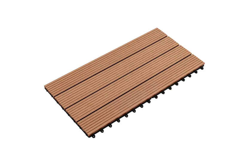 vidaXL 49055 Wpc Tiles 60x30cm 6 Pcs 1m2 Brown vidaXL 49055 Wpc Tiles 60x30cm 6 Pcs 1m2 Brown