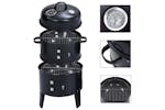 VidaXL 3-in-1 Charcoal Smoker Bbq Grill 40x80 Cm VidaXL 3-in-1 Charcoal Smoker Bbq Grill 40x80 Cm