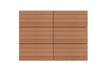 vidaXL 49055 Wpc Tiles 60x30cm 6 Pcs 1m2 Brown vidaXL 49055 Wpc Tiles 60x30cm 6 Pcs 1m2 Brown