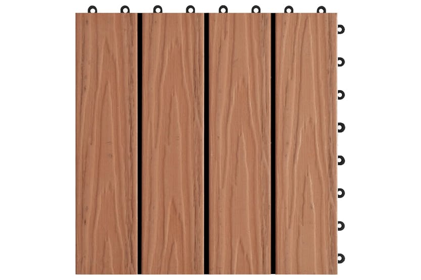 vidaXL 45034 11 Pcs Decking Tiles Deep Embossed Wpc 30x30cm vidaXL 45034 11 Pcs Decking Tiles Deep Embossed Wpc 30x30cm