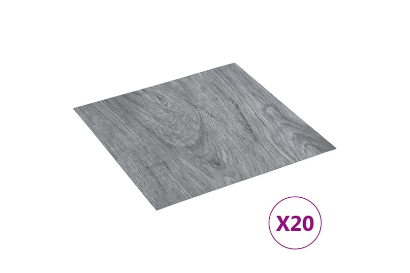 Vidaxl Self-adhesive Flooring Planks 20 Pcs Pvc 1.86 M² Light Grey Vidaxl Self-adhesive Flooring Planks 20 Pcs Pvc 1.86 M² Light Grey