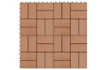 vidaXL 45029 11 Pcs Decking Tiles Wpc 30x30cm 1 Sqm Brown vidaXL 45029 11 Pcs Decking Tiles Wpc 30x30cm 1 Sqm Brown