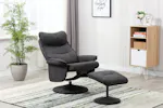 Levi Recliner with Footstool | Slate Levi Recliner with Footstool | Slate
