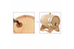 vidaXL 50680 6L Wine Barrel with Tap Solid Pinewood vidaXL 50680 6L Wine Barrel with Tap Solid Pinewood