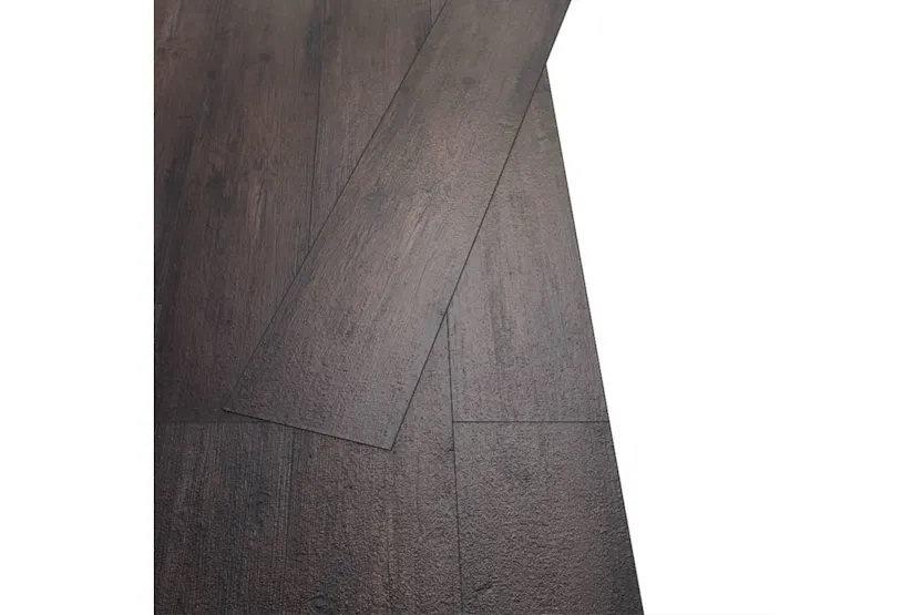 Vidaxl Self-adhesive Pvc Flooring Planks 5.21 M² 2 Mm Dark Brown Vidaxl Self-adhesive Pvc Flooring Planks 5.21 M² 2 Mm Dark Brown