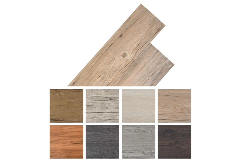 Vidaxl Non Self-adhesive Pvc Flooring Planks 5.26 M² 2 Mm Oak Brown Vidaxl Non Self-adhesive Pvc Flooring Planks 5.26 M² 2 Mm Oak Brown