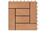 vidaXL 277804 22 Pcs Decking Tiles 30x30cm 2 Sqm Wpc Teak C vidaXL 277804 22 Pcs Decking Tiles 30x30cm 2 Sqm Wpc Teak C