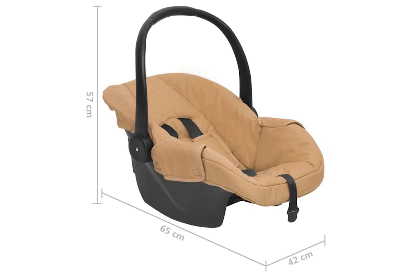 vidaXL 10313 Baby Car Seat Taupe 42x65x57cm vidaXL 10313 Baby Car Seat Taupe 42x65x57cm