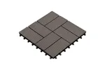 vidaXL 277810 22 Pcs Decking Tiles 30x30cm 2 Sqm Wpc Dark B vidaXL 277810 22 Pcs Decking Tiles 30x30cm 2 Sqm Wpc Dark B