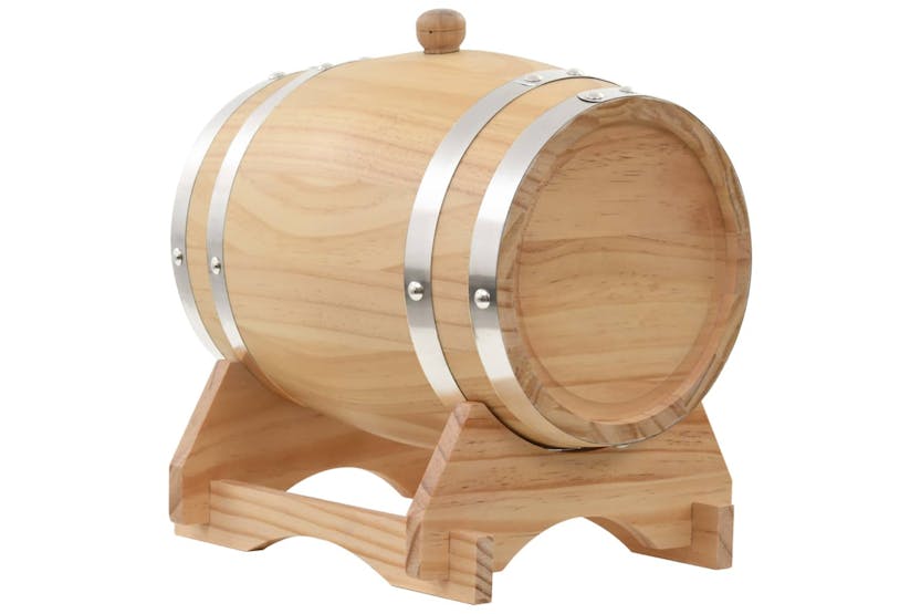 vidaXL 50680 6L Wine Barrel with Tap Solid Pinewood vidaXL 50680 6L Wine Barrel with Tap Solid Pinewood