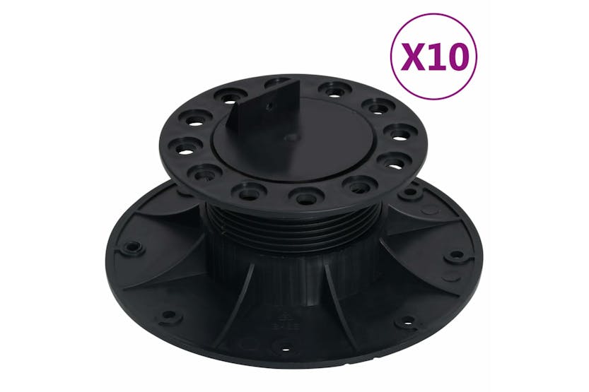vidaXL 149009 Adjustable Feet For Decking 10 Pcs 60-88mm vidaXL 149009 Adjustable Feet For Decking 10 Pcs 60-88mm